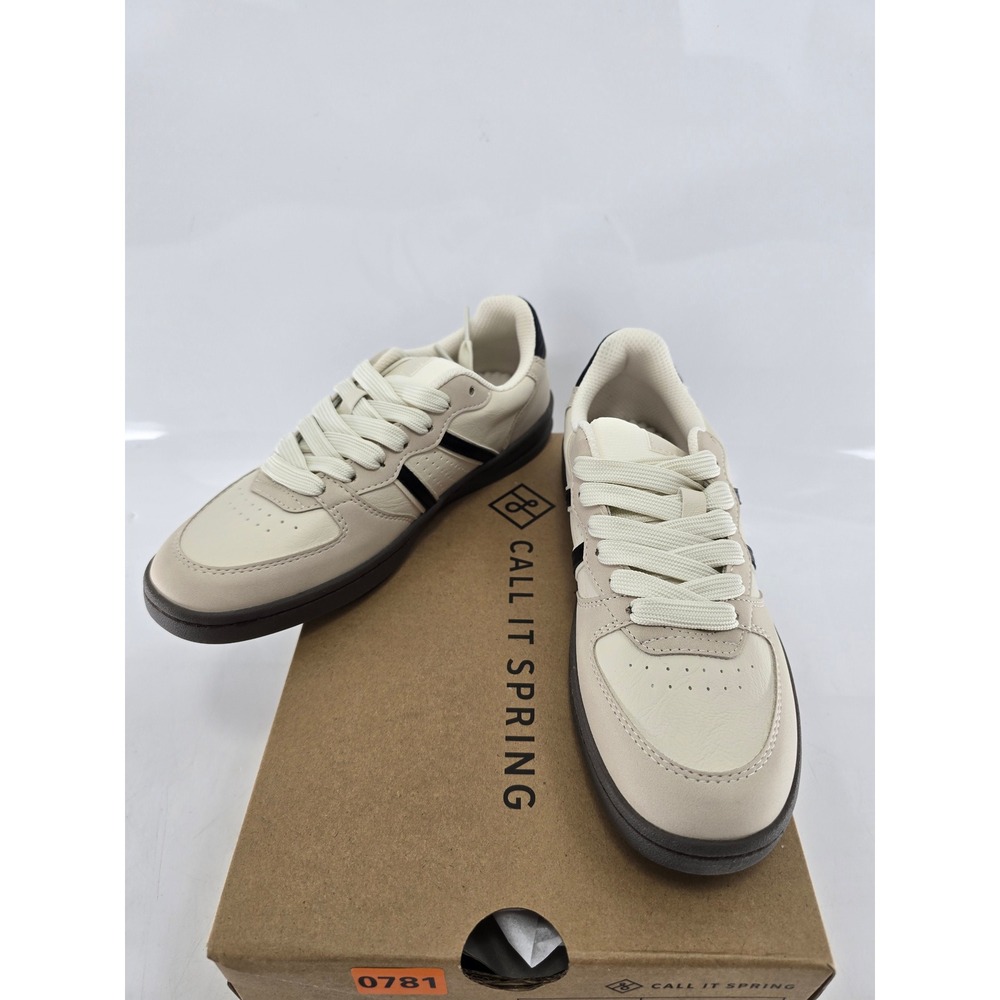 Call It Spring Yoshidaa-165 Vegan Sneakers Women 6 Beige Low Top - New